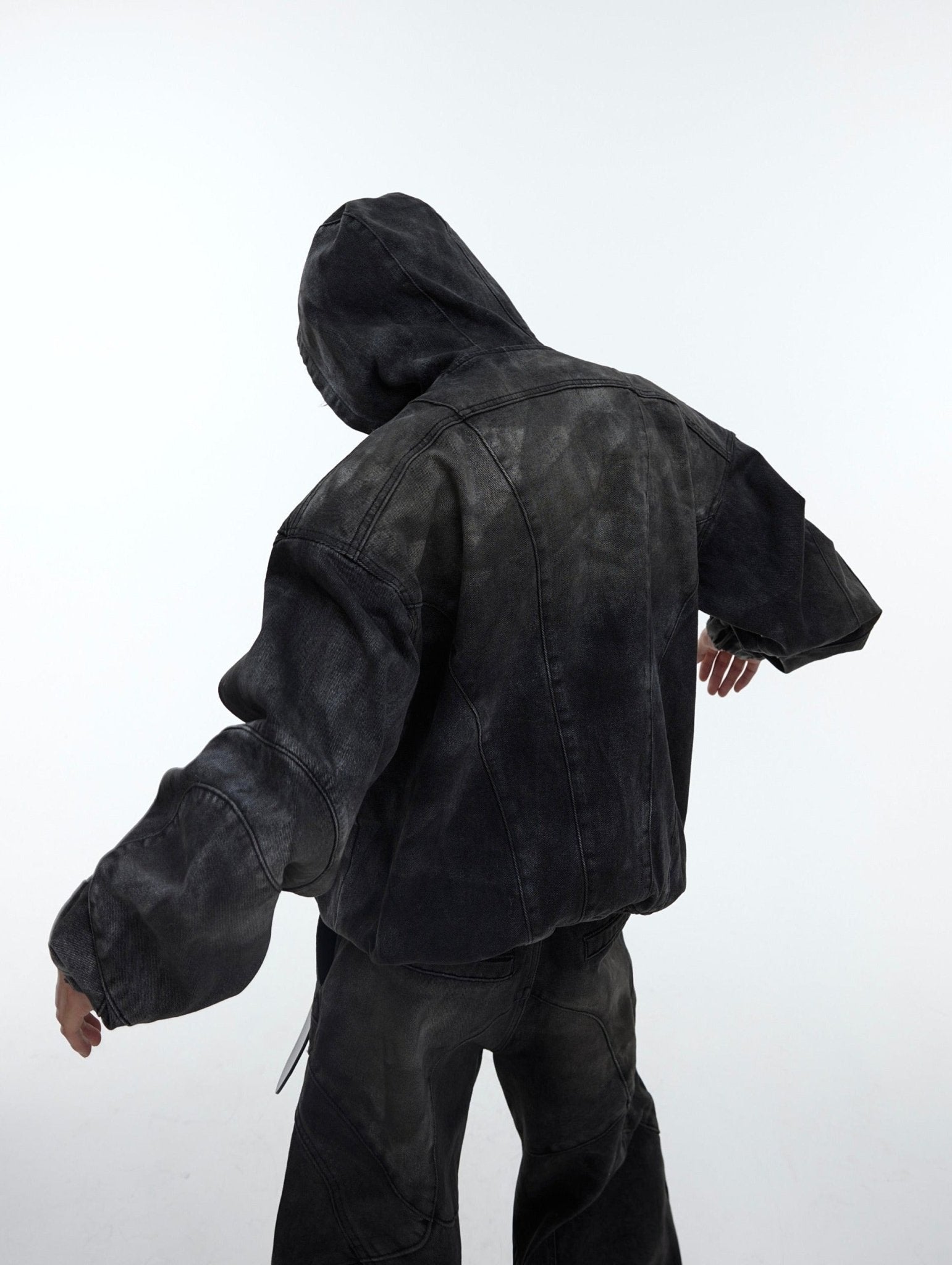 ArguE Culture – Jeansjacke mit Metallknöpfen im Used-Look Zweitbild