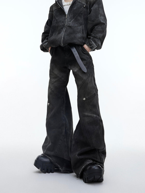 ArguE CulturE Distressed Metal Button Denim Jacket - COPPING THREADS - ArguE CulturE
