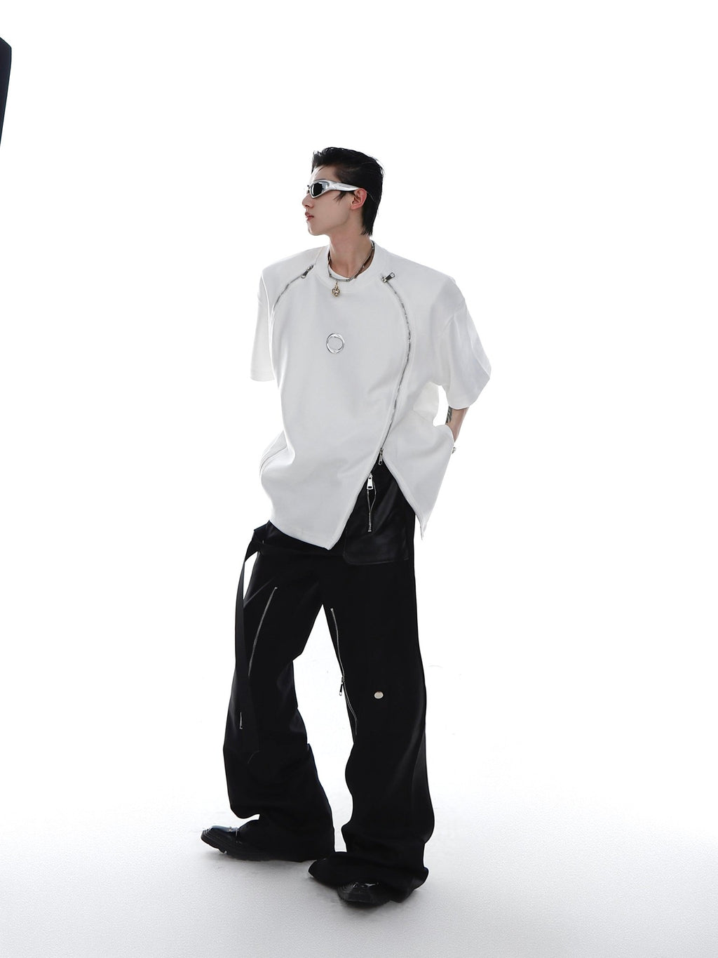 ArguE CulturE Double Zipper Tee - COPPING THREADS - ArguE CulturE