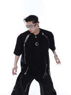 ArguE CulturE Double Zipper Tee - COPPING THREADS - ArguE CulturE