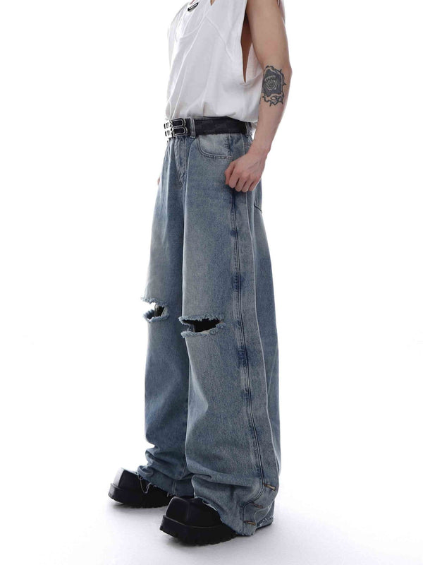 ArguE CulturE Gradient Distressed Denim - COPPING THREADS - ArguE CulturE