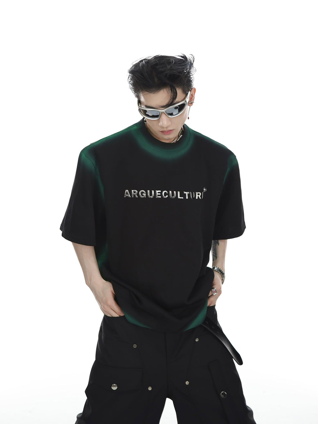ArguE CulturE Gradient Metal 3D Print Logo Tee - COPPING THREADS - ArguE CulturE