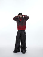 ArguE CulturE Gradient V - neck Knit Sweater - COPPING THREADS - ArguE CulturE