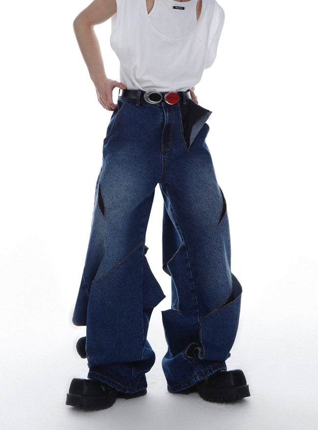 ArguE CulturE Irregular Distressed Deconstructed Denim - COPPING THREADS - ArguE CulturE Hover Image