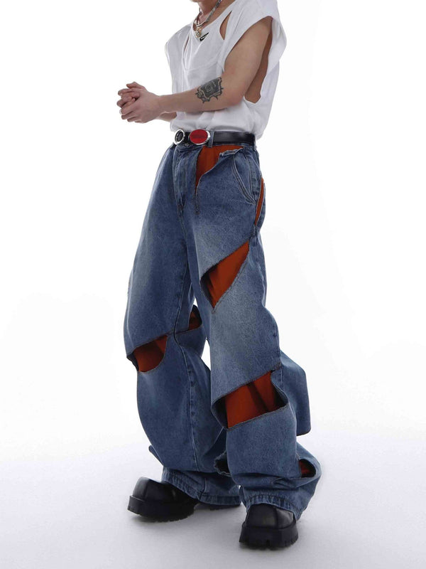 ArguE CulturE Irregular Distressed Deconstructed Denim - COPPING THREADS - ArguE CulturE