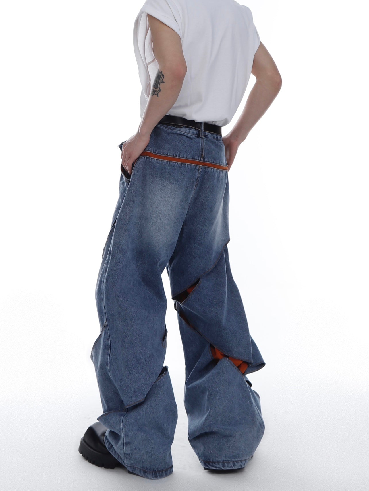 ArguE CulturE Irregular Distressed Deconstructed Denim - COPPING THREADS - ArguE CulturE