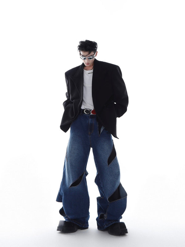 ArguE CulturE Irregular Distressed Deconstructed Denim - COPPING THREADS - ArguE CulturE
