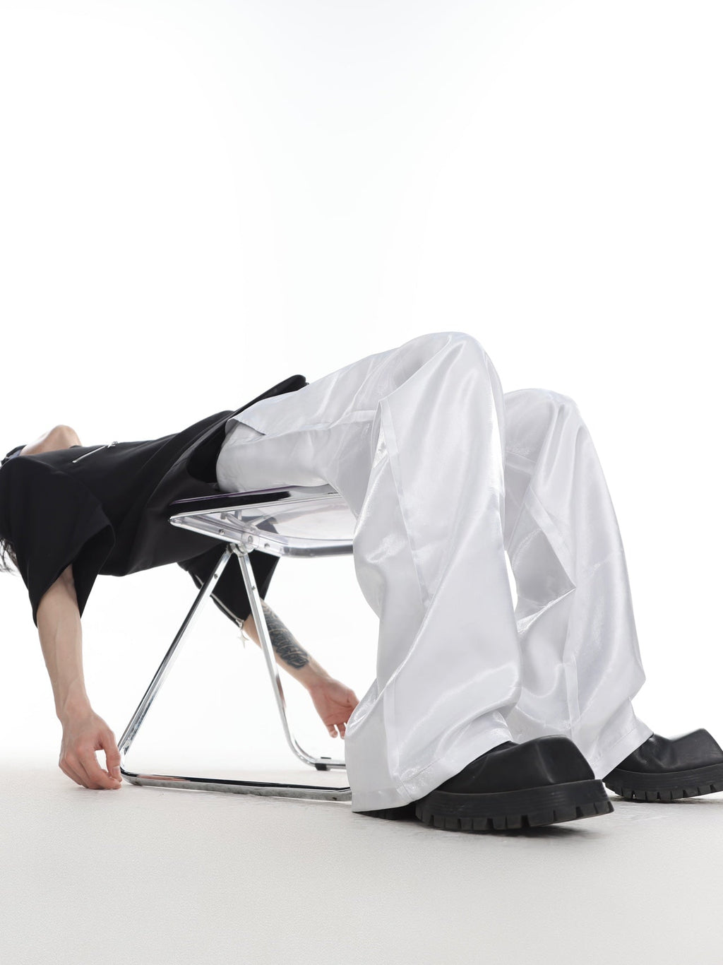 ArguE CulturE Liquid High - Shine Drapey Trousers - COPPING THREADS - ArguE CulturE