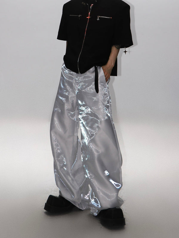 ArguE CulturE Liquid High - Shine Drapey Trousers - COPPING THREADS - ArguE CulturE