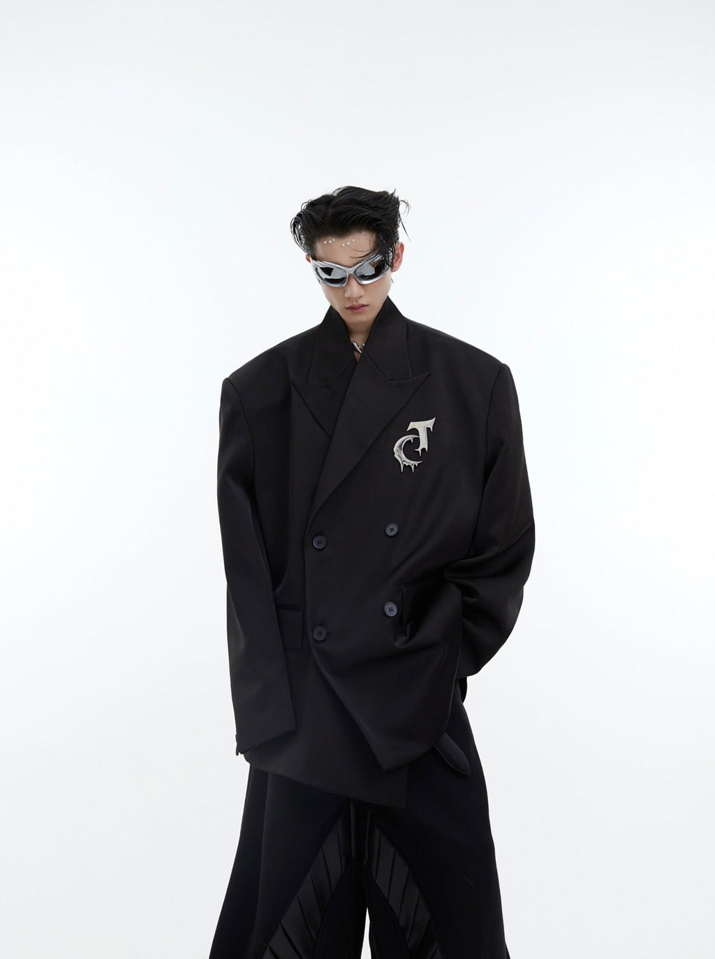 ArguE CulturE Matte Silhouette Padded Shoulder Blazer - COPPING THREADS - ArguE CulturE