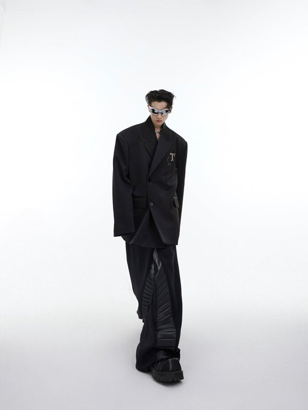 ArguE CulturE Matte Silhouette Padded Shoulder Blazer - COPPING THREADS - ArguE CulturE