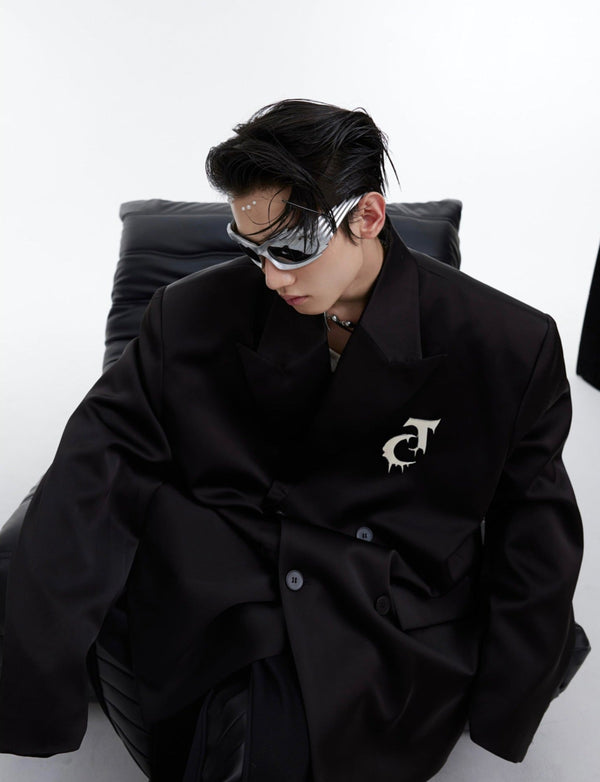 ArguE CulturE Matte Silhouette Padded Shoulder Blazer - COPPING THREADS - ArguE CulturE