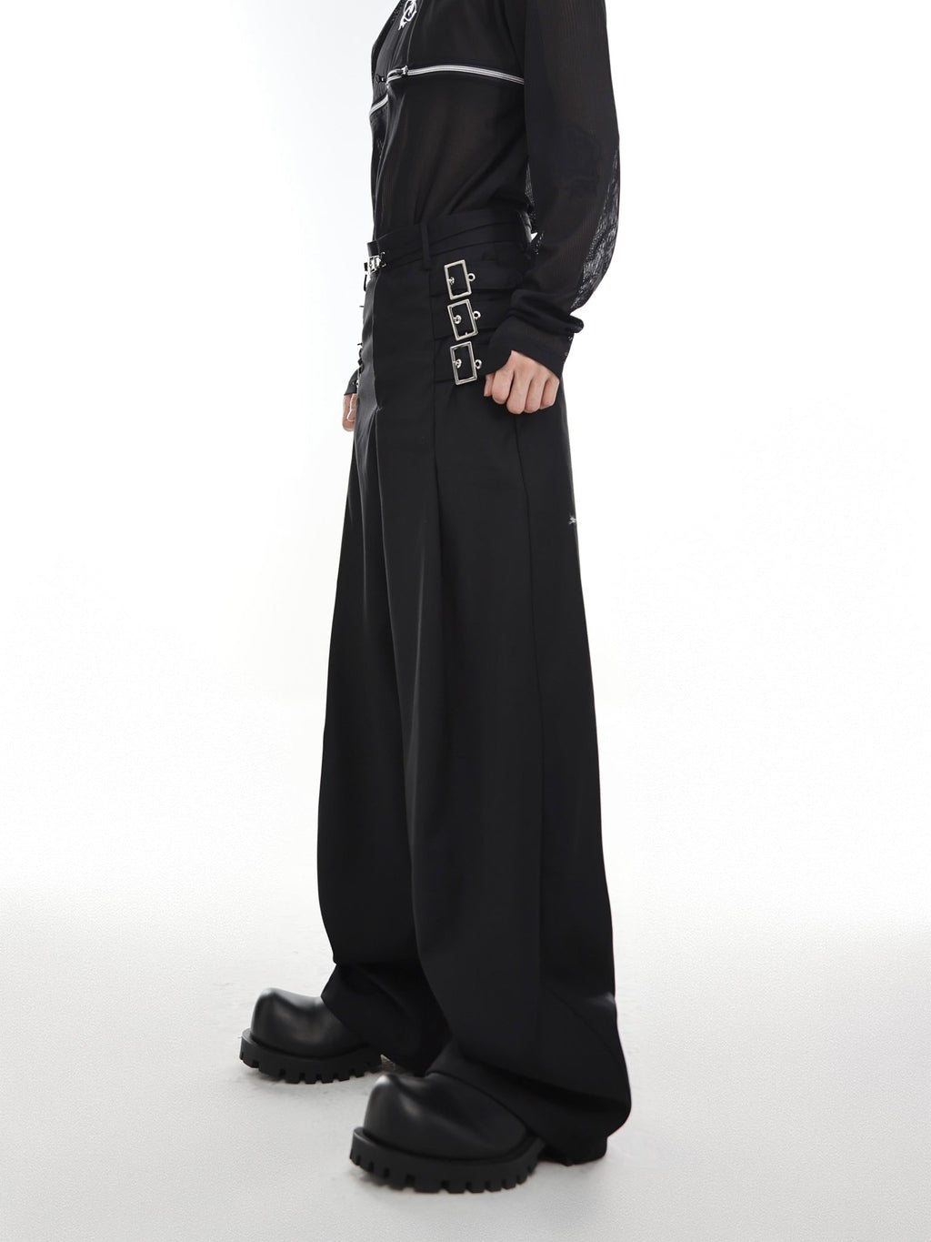 ArguE CulturE Metal Belt Trim Trousers - COPPING THREADS - ArguE CulturE