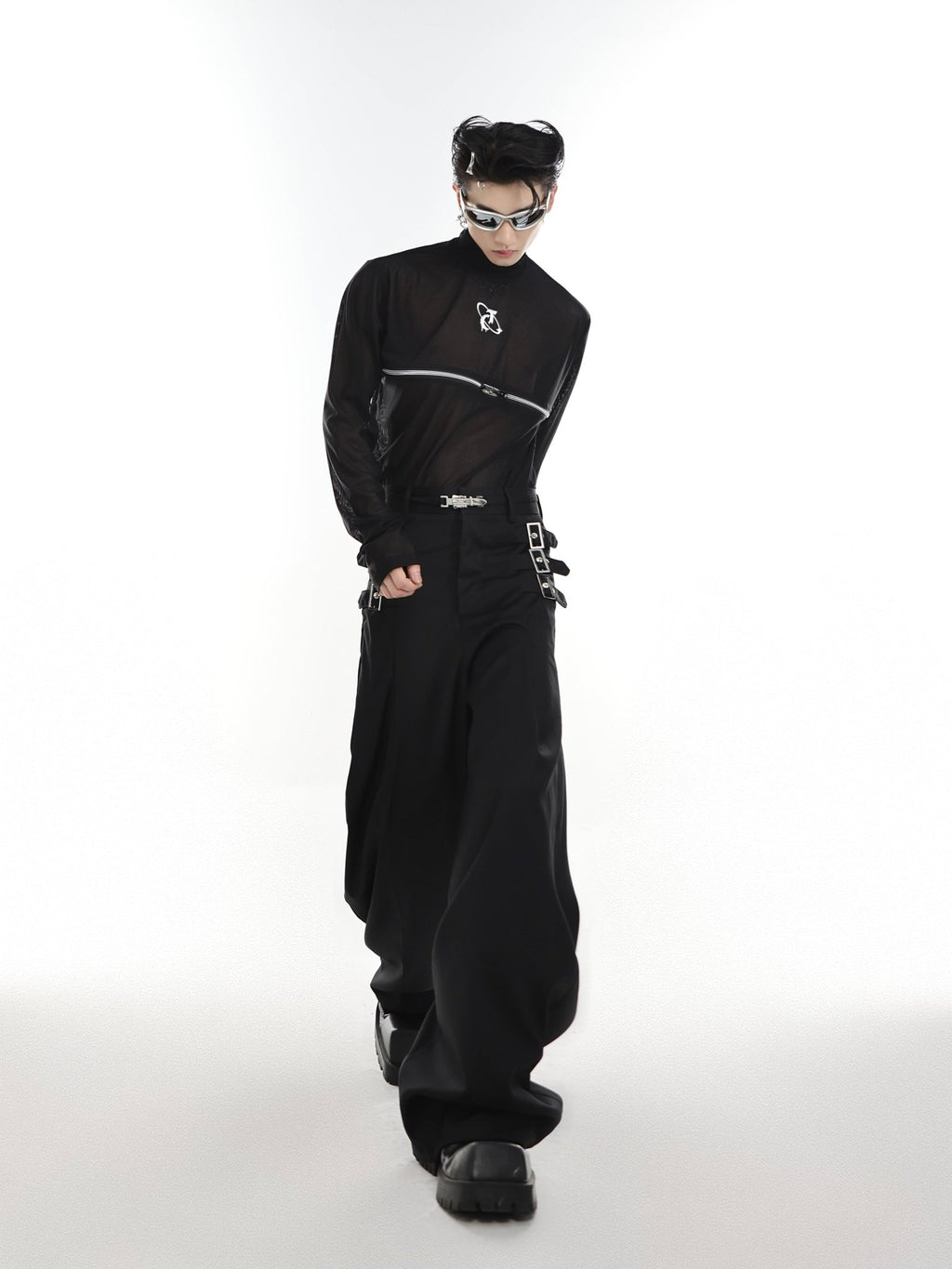 ArguE CulturE Metal Belt Trim Trousers - COPPING THREADS - ArguE CulturE