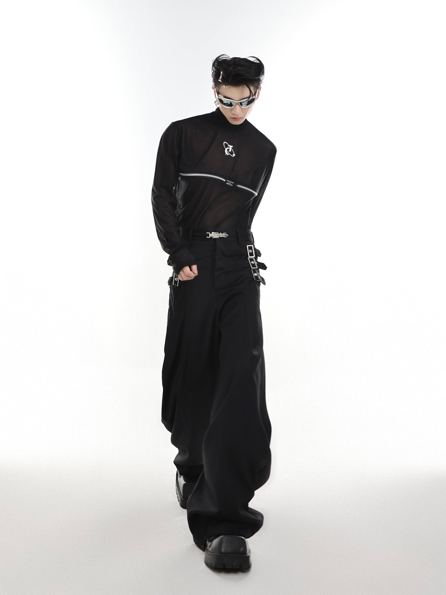 ArguE CulturE Metal Belt Trim Trousers - COPPING THREADS - ArguE CulturE