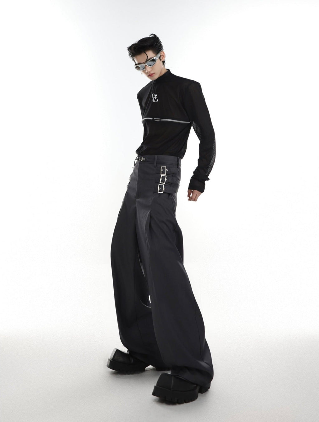 ArguE CulturE Metal Belt Trim Trousers - COPPING THREADS - ArguE CulturE