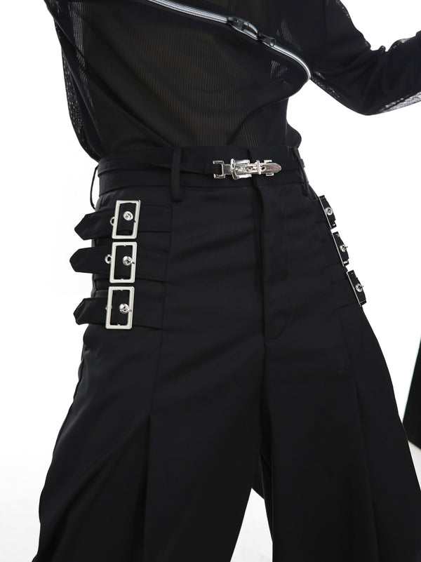 ArguE CulturE Metal Belt Trim Trousers - COPPING THREADS - ArguE CulturE