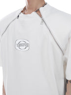 ArguE CulturE Metal Design Zipper Tee - COPPING THREADS - ArguE CulturE