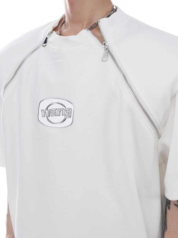 ArguE CulturE Metal Design Zipper Tee - COPPING THREADS - ArguE CulturE