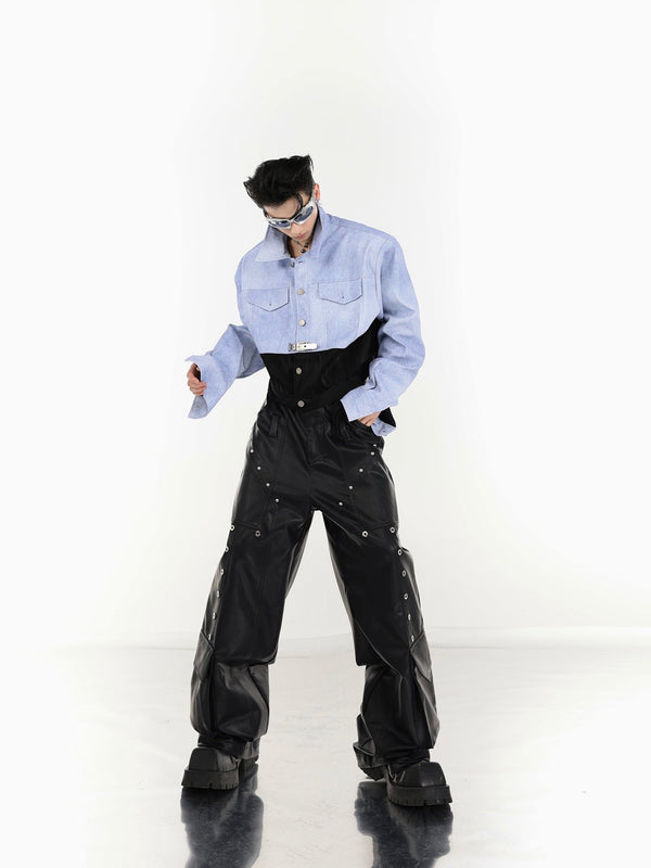 ArguE CulturE Metal Stud PU Trousers - COPPING THREADS - ArguE CulturE