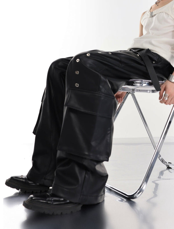 ArguE CulturE Metal Stud PU Trousers - COPPING THREADS - ArguE CulturE