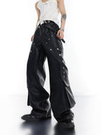 ArguE CulturE Metal Stud PU Trousers - COPPING THREADS - ArguE CulturE