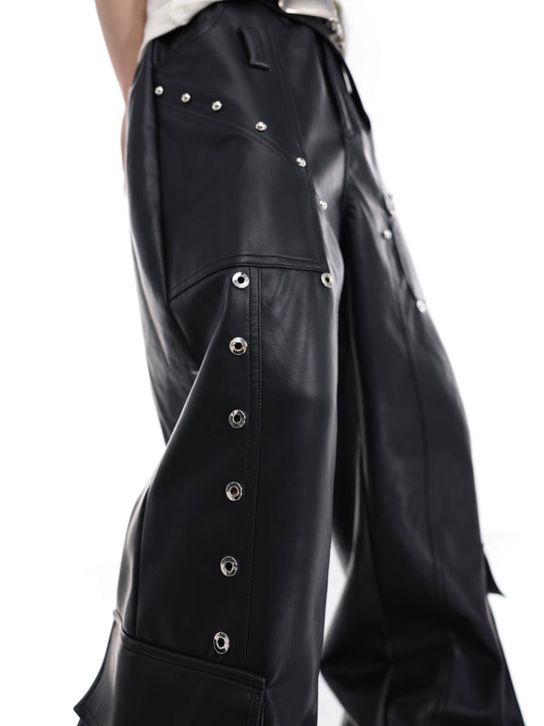 ArguE CulturE Metal Stud PU Trousers - COPPING THREADS - ArguE CulturE