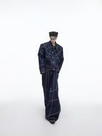 ArguE CulturE Multi - line Vintage Washed Denim Jacket - COPPING THREADS - ArguE CulturE