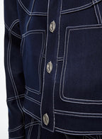 ArguE CulturE Multi - line Vintage Washed Denim Jacket - COPPING THREADS - ArguE CulturE