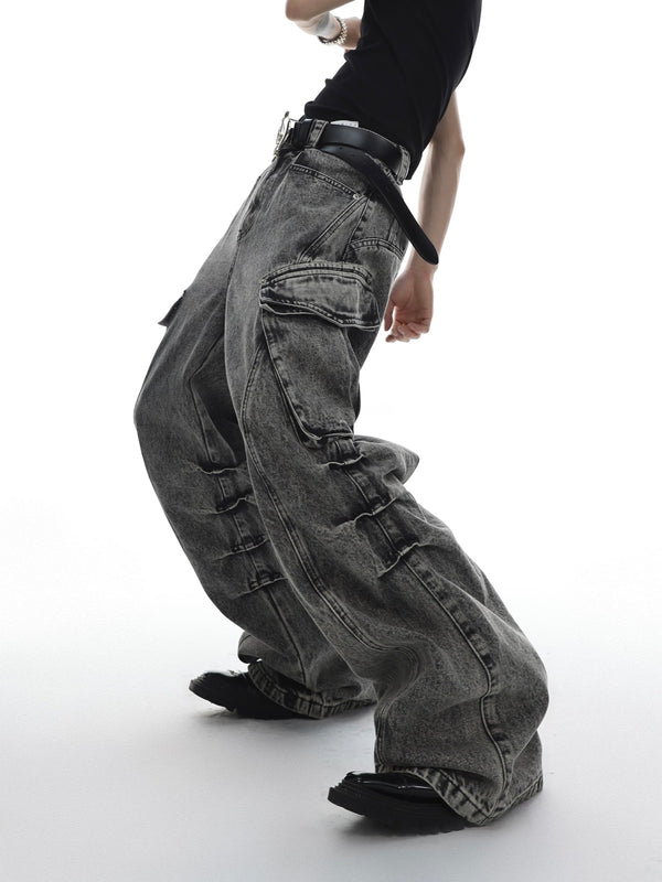ArguE CulturE Oversized Pocket Flared Denim - COPPING THREADS - ArguE CulturE