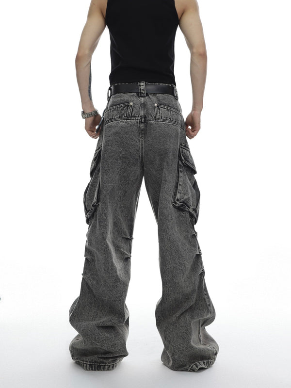 ArguE CulturE Oversized Pocket Flared Denim - COPPING THREADS - ArguE CulturE