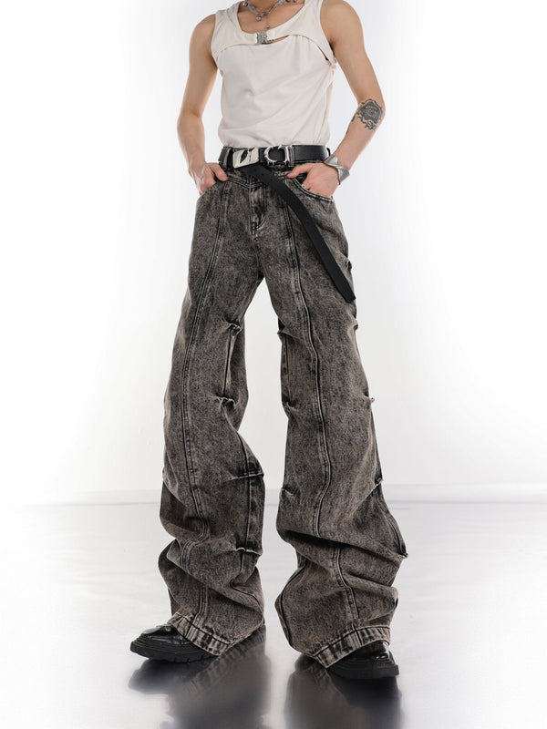 ArguE CulturE Retro Wash Distressed Denim - COPPING THREADS - ArguE CulturE