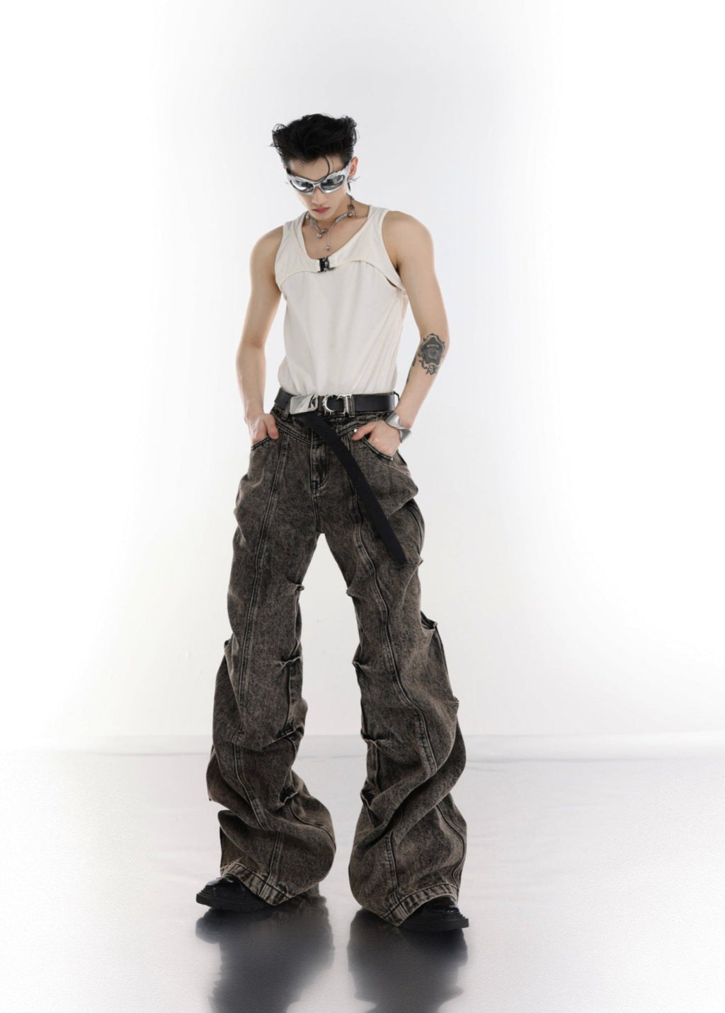 ArguE CulturE Retro Wash Distressed Denim - COPPING THREADS - ArguE CulturE