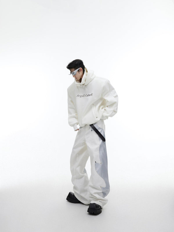 ArguE CulturE Sequined Double - Layer Metal Button Hoodie - COPPING THREADS - ArguE CulturE