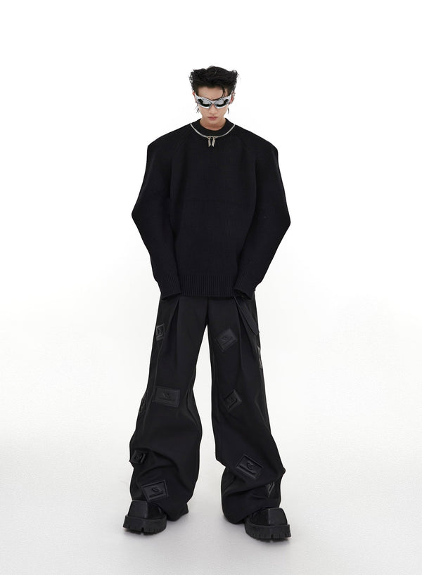 ArguE CulturE Textured Leather Pressed Trousers - COPPING THREADS - ArguE CulturE