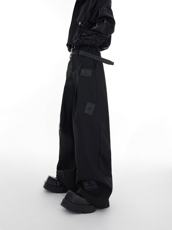 ArguE CulturE Textured Leather Pressed Trousers - COPPING THREADS - ArguE CulturE