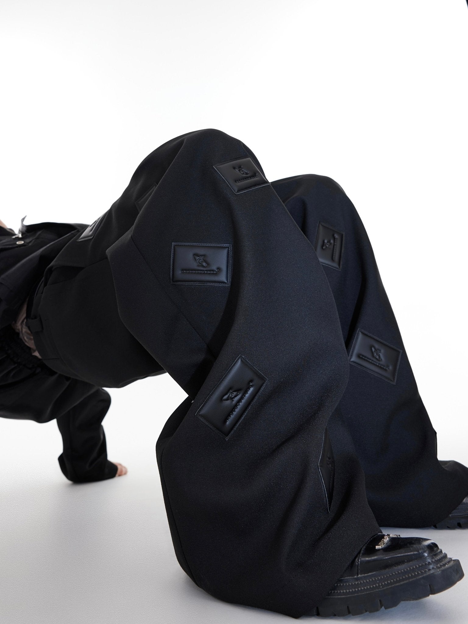 ArguE CulturE Textured Leather Pressed Trousers - COPPING THREADS - ArguE CulturE