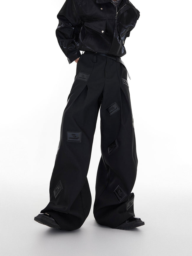ArguE CulturE Textured Leather Pressed Trousers - COPPING THREADS - ArguE CulturE Hover Image