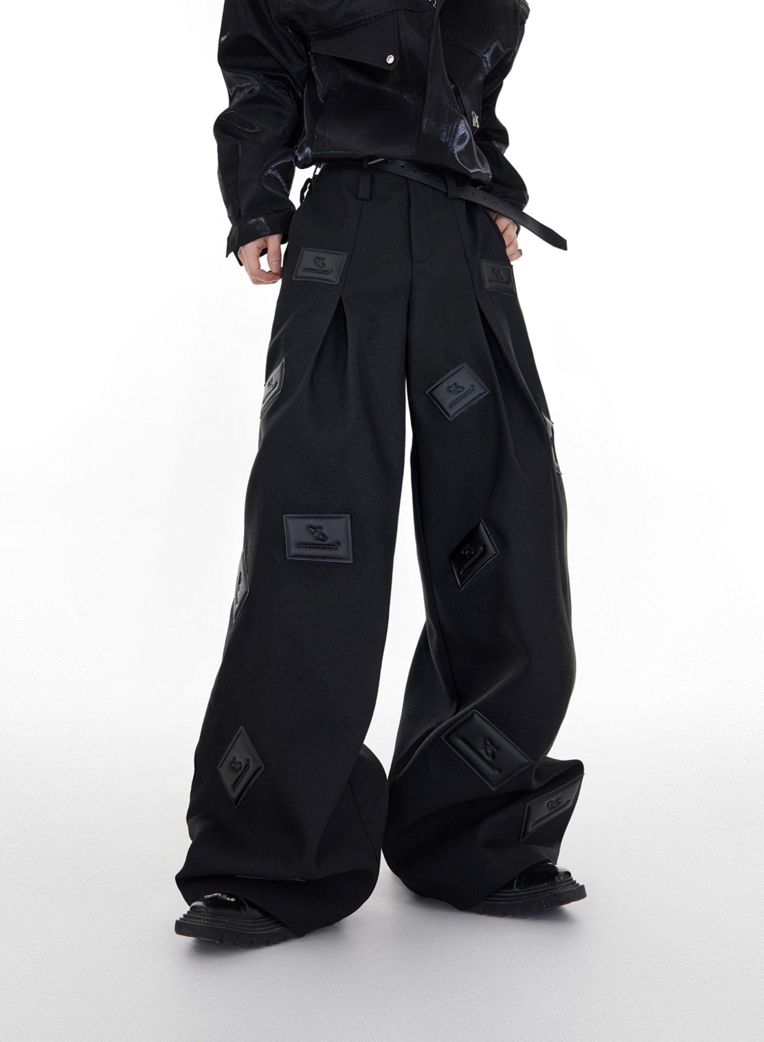 ArguE CulturE Textured Leather Pressed Trousers - COPPING THREADS - ArguE CulturE