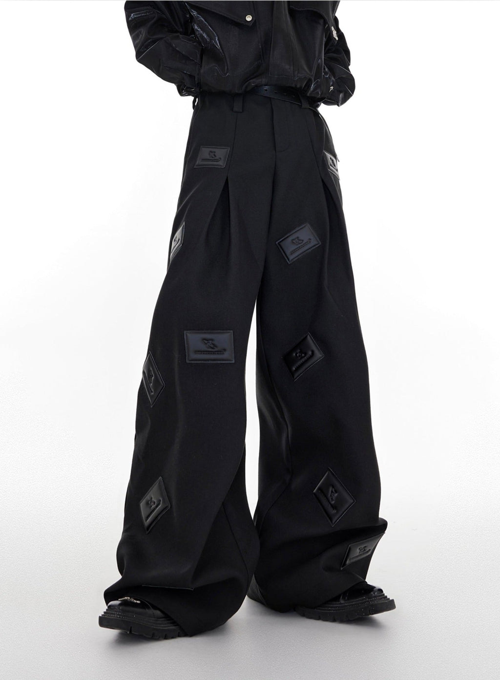 ArguE CulturE Textured Leather Pressed Trousers - COPPING THREADS - ArguE CulturE