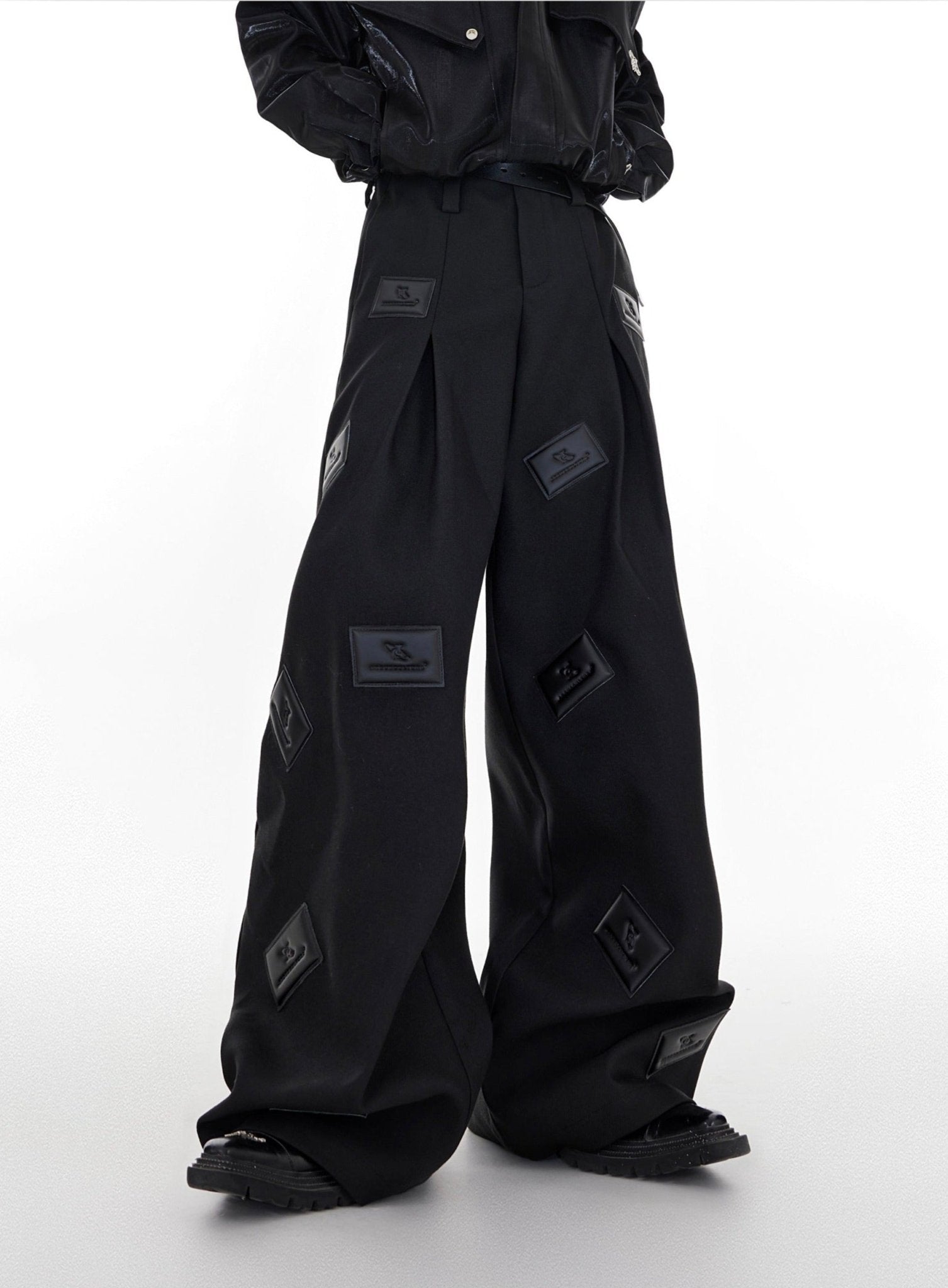 ArguE CulturE Textured Leather Pressed Trousers - COPPING THREADS - ArguE CulturE