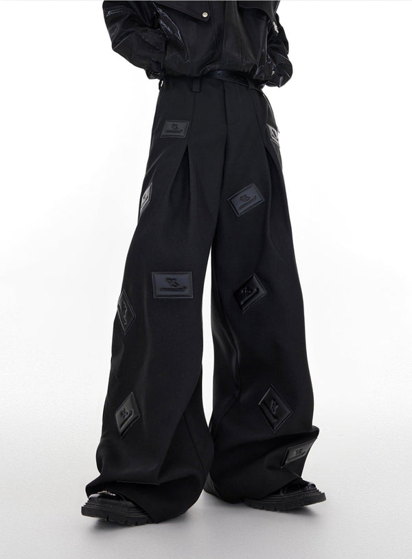 ArguE CulturE Textured Leather Pressed Trousers - COPPING THREADS - ArguE CulturE