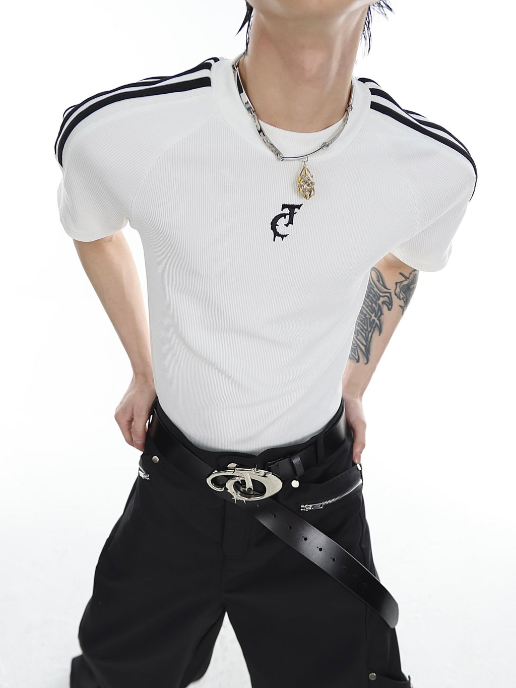 ArguE CulturE Tight - fitting Texture Tee - COPPING THREADS - ArguE CulturE