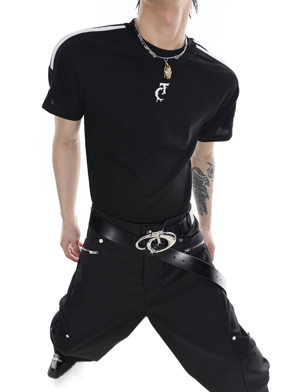 ArguE CulturE Tight - fitting Texture Tee - COPPING THREADS - ArguE CulturE