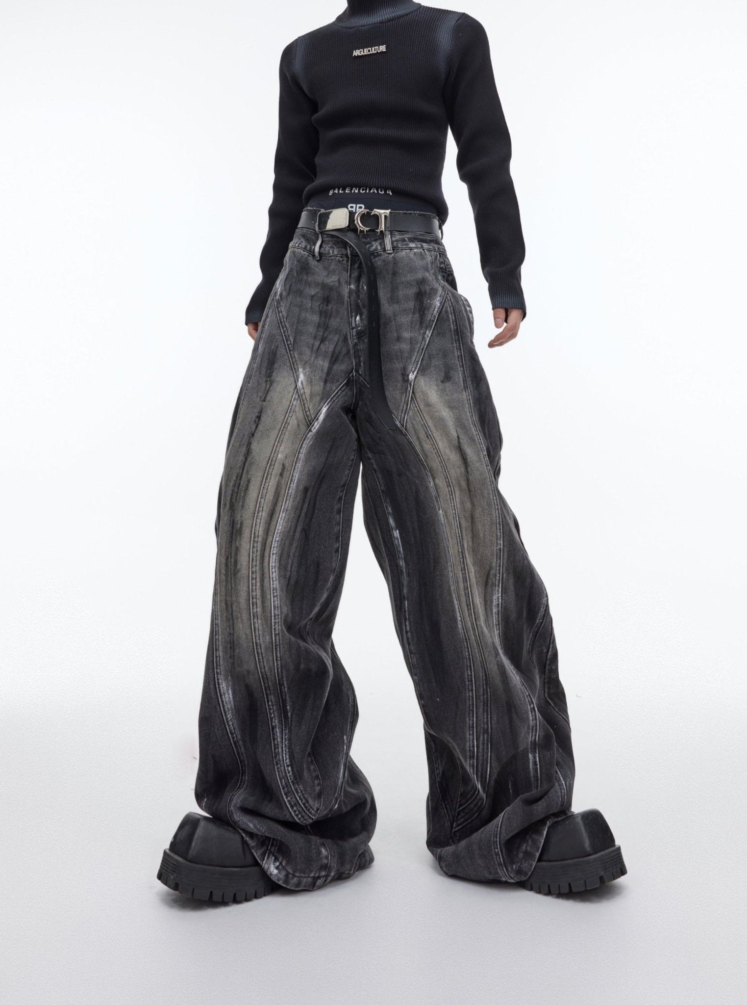 ArguE CulturE Vintage Distressed Loose Denim - COPPING THREADS - ArguE CulturE