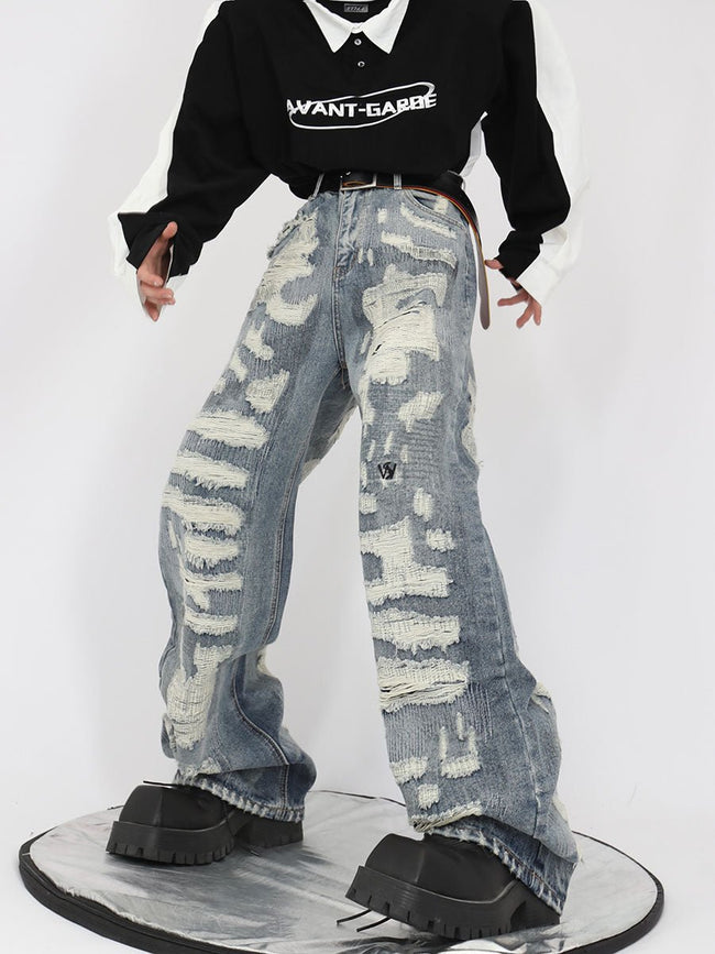 ArguE CulturE Washed Distressed Vintage Denim Main Image