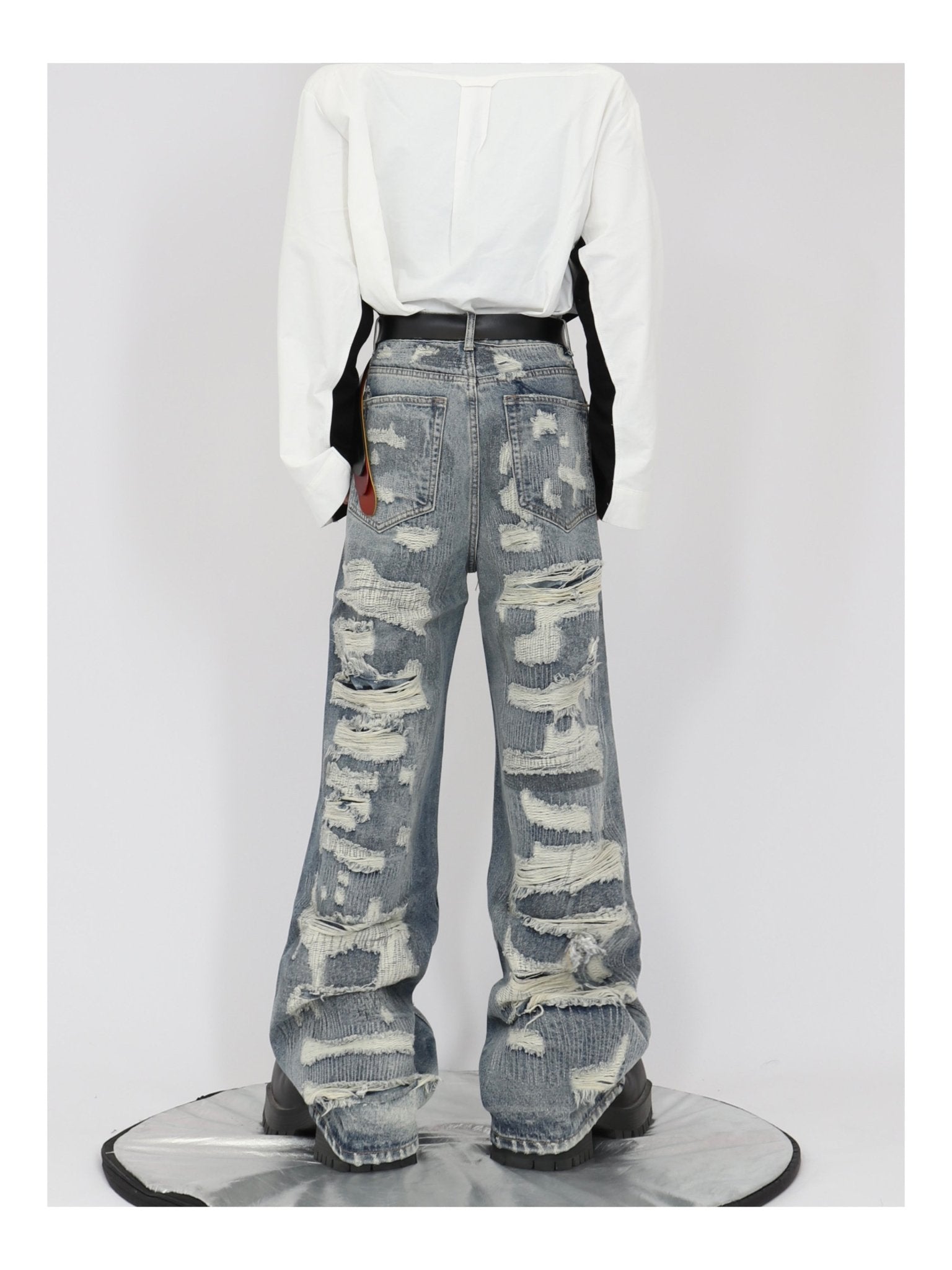 ArguE CulturE Washed Distressed Vintage Denim - COPPING THREADS - ArguE CulturE