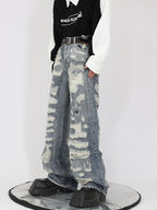 ArguE CulturE Washed Distressed Vintage Denim - COPPING THREADS - ArguE CulturE