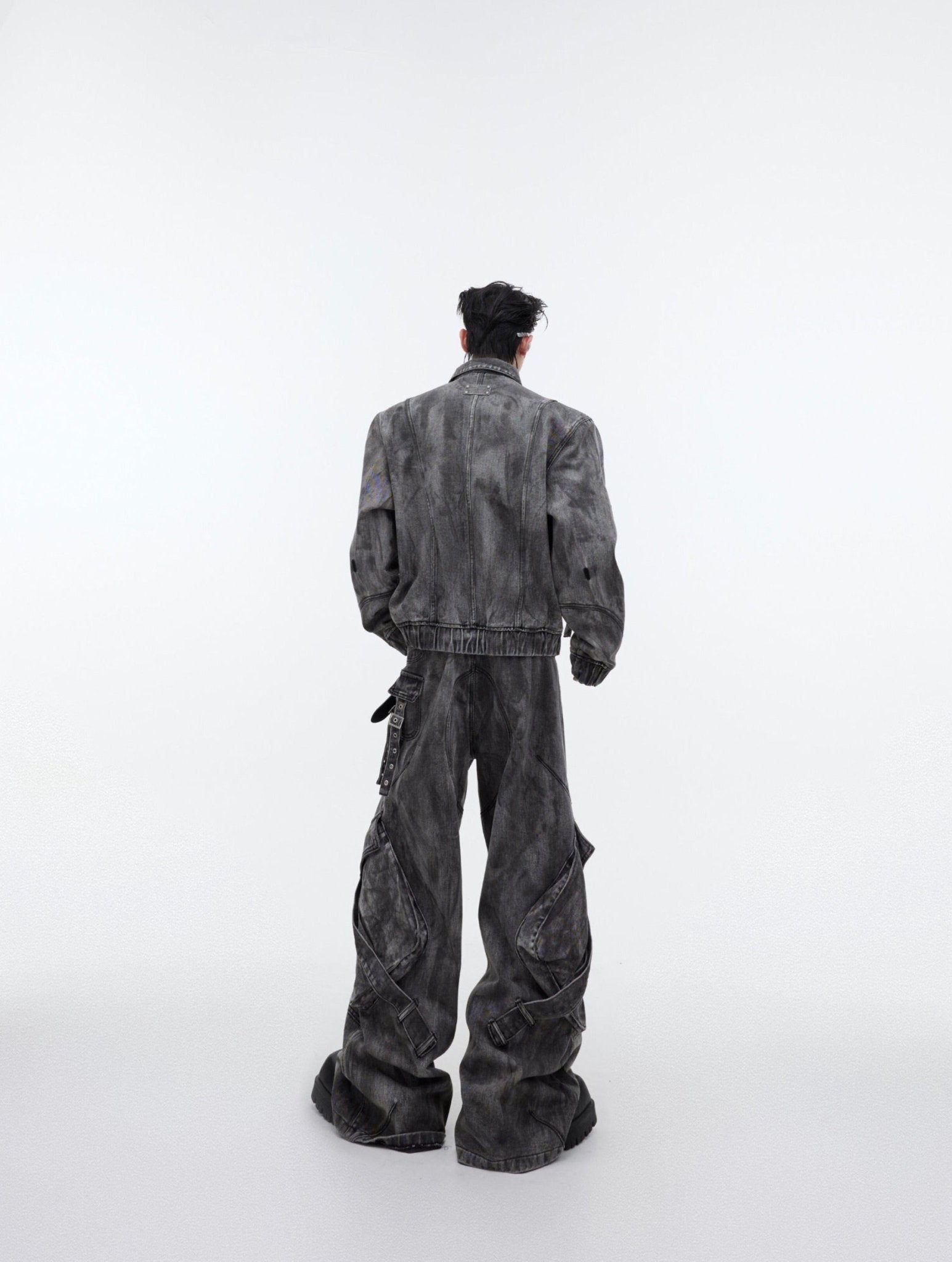 ArguE CulturE Wasteland Style Oversized Pocket Denim Jacket - COPPING THREADS - ArguE CulturE