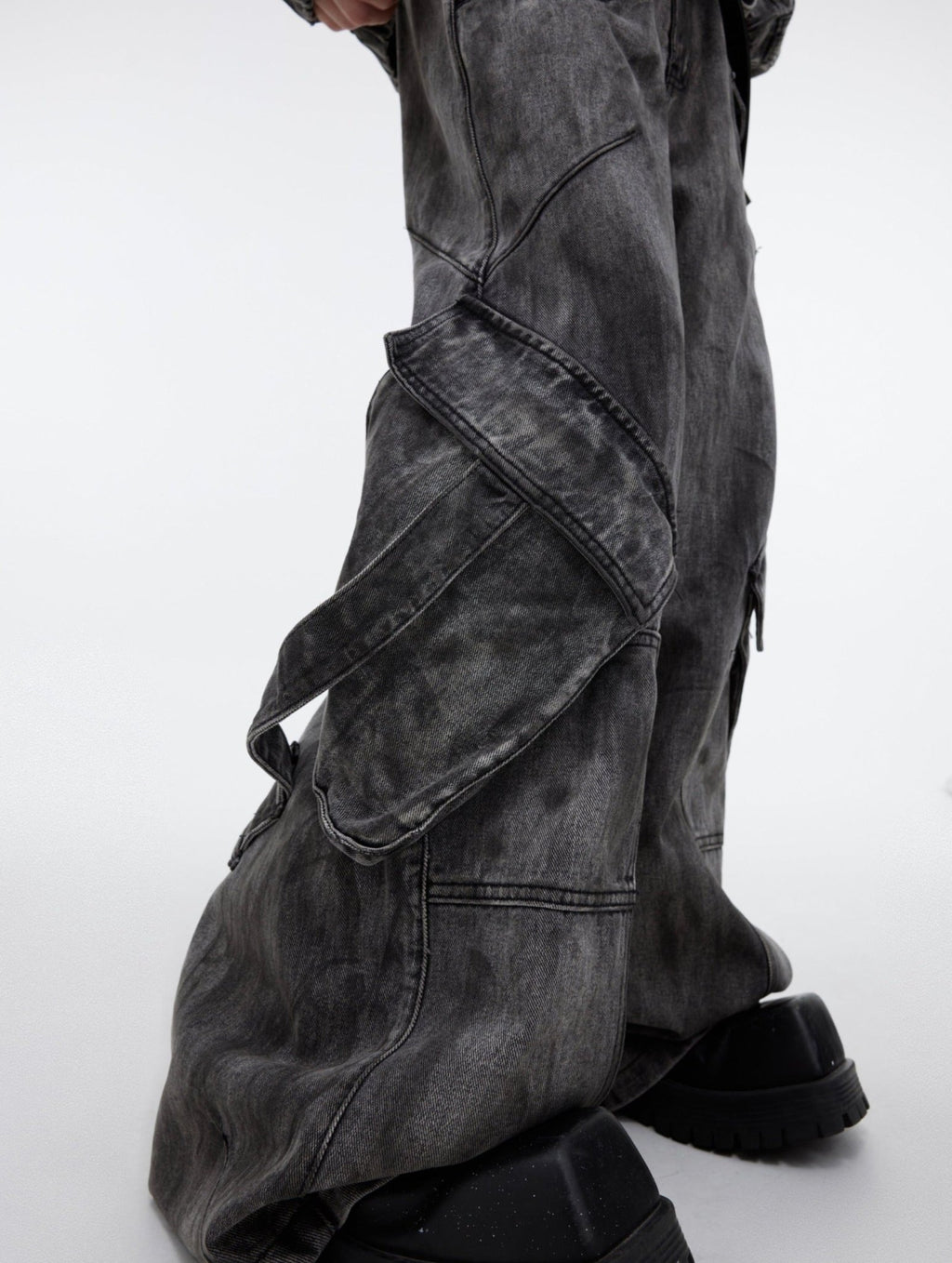 ArguE CulturE Wasteland Style Oversized Pocket Denim Jacket - COPPING THREADS - ArguE CulturE